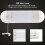 Luce LED bianca fredda per camper, lampada LED orientabile e resistente all'acqua con alimentatore da 12 V CC 6