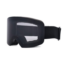 Óculos de esqui profissionais, design OTG para snowboard, unissex, com proteção UV, lentes duplas antiembaçantes e formato esférico.
