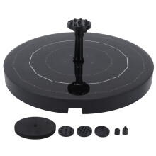 Kit de Circulação de Oxigênio Aquático, Bomba Solar para Jardim, Ideal para Bebedouro de Pássaros, Lago, Piscina e Decoração de Jardim, 6