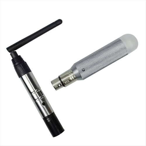 Wireless DMX512 Transmitter Receiver Stage Light 2.4G Rechargeable Bat 2
