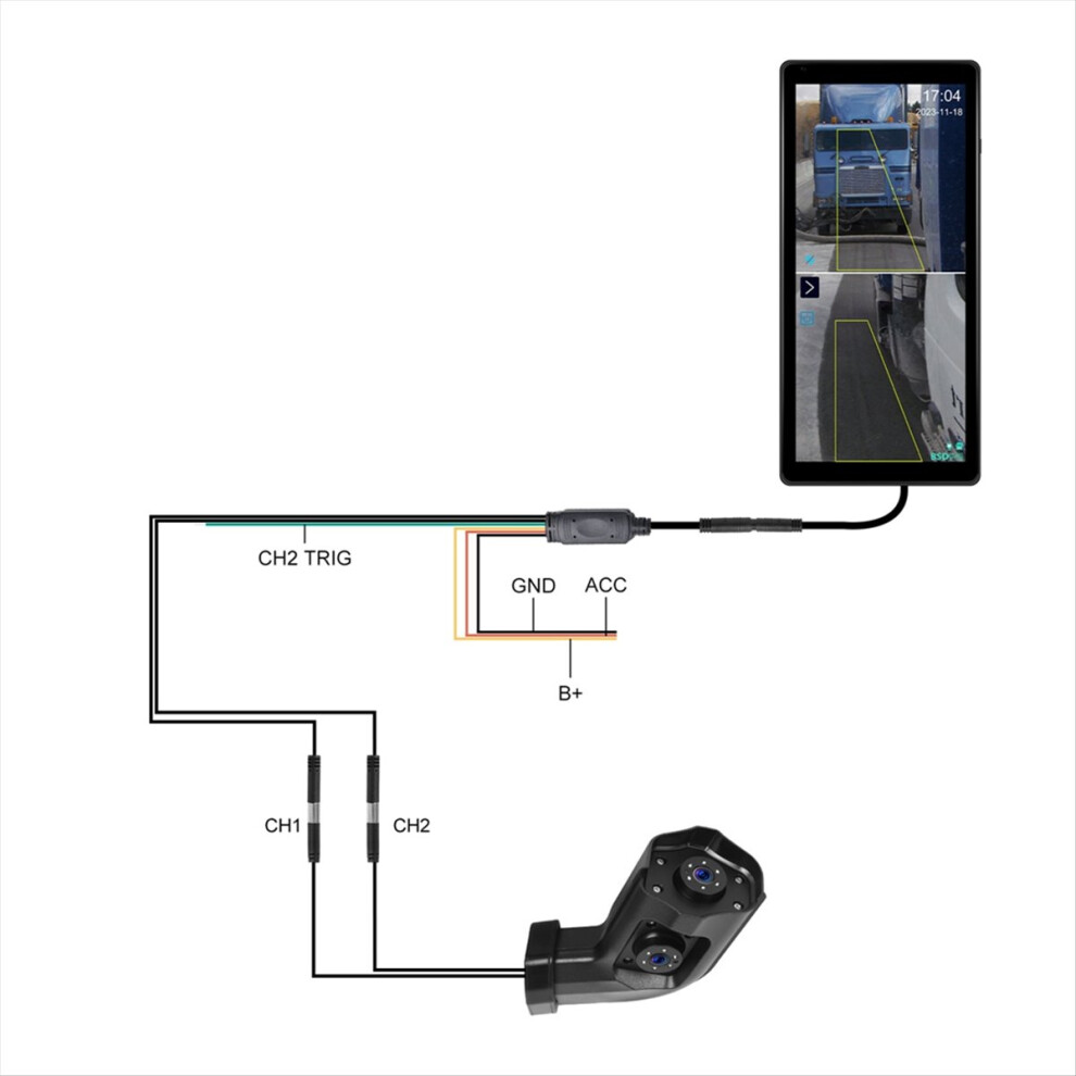 10.36Inch Car Side View Vertical Monitor For Truck Bus Rearview Mirror 4852261857116