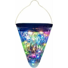 Outdoor Solar Hanging Lights, Polysilicon Crackle Glass Solar-Powered Lanterns, Flexible & Malleable, Energy Efficient Fast Charging For Garden Patio
