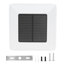 Solarbetriebene, wasserdichte LED-Gartenleuchten für Zaunpfostenkappen, zweifarbige LED-Terrassenleuchten für 4x4- und 5x5-Pfosten, sanftes weißes