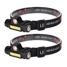Adjustable Headlamp, Comfortable Wear For Outdoor Adventures, Rechargeable Headlamp With Superior Brightness, Waterproof Outdoors, 2 Pack