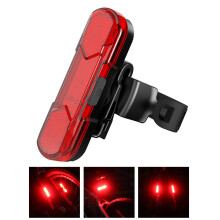 Fahrradrücklicht mit USB-Ladefunktion, superhelles LED-Rücklicht, wasserdicht, stoßfest, geeignet für Fahrradhelme und Roller.