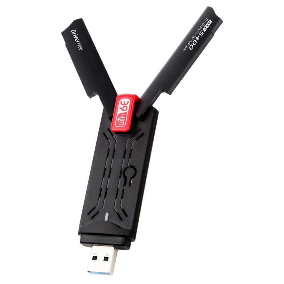 Ax5400 Wifi6e Adapter 5400Mhz Usb3.0 2.4G/5G/6Ghz Wifi Wpa3 802.11Ax W Black 4852261874007
