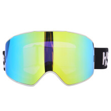Snebriller til mænd og kvinder, ungdom, hjelmkompatible, anti-dug, UV400, vintersportsbriller, ventilationsdesign, justerbar rem med over-brillerne.