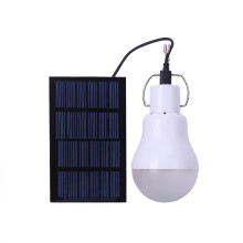 Portable Solar Bulb Light for Emergency Use, Smart Light Sensor Control LED Lamp with Rechargeable Lithium Ion Battery and USB Charging Capability, Hi