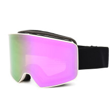 Occhiali da sci Pro, occhiali da snowboard con design OTG per uomo e donna, occhiali da neve sferici a doppio strato antiappannamento con protezione