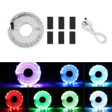 Fietsnaafverlichting voor nachtritten, waterdicht ontwerp, bewegingssensor, oplaadbare batterij voor universele fietswielverlichting