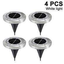 Solar Pathway Lights, Energy Saving, Easy Installation, Landscape Decor, Cool White, Stainless Steel