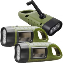 Handgenerator für Notfälle, klein und handlich, vielseitig einsetzbar, robuste Outdoor-Überlebensausrüstung, handkurbelbetriebene Solarblitzer