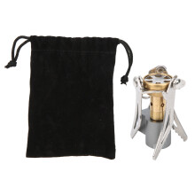 Réchaud à gaz portable avec vanne de contrôle réglable, raccord fileté, puissant et efficace, conception pliable automatique, matériaux