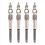 4Pcs Engine Glow Plug 0250202020 for 1.9D 1994-2000 Preheating 5962.2Z 1