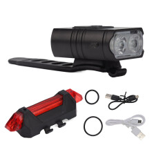 Multiläges LED-cykellampset USB-uppladdningsbara fram- och baklampor med fjärrkontrollfunktion för smart cykelupplevelse