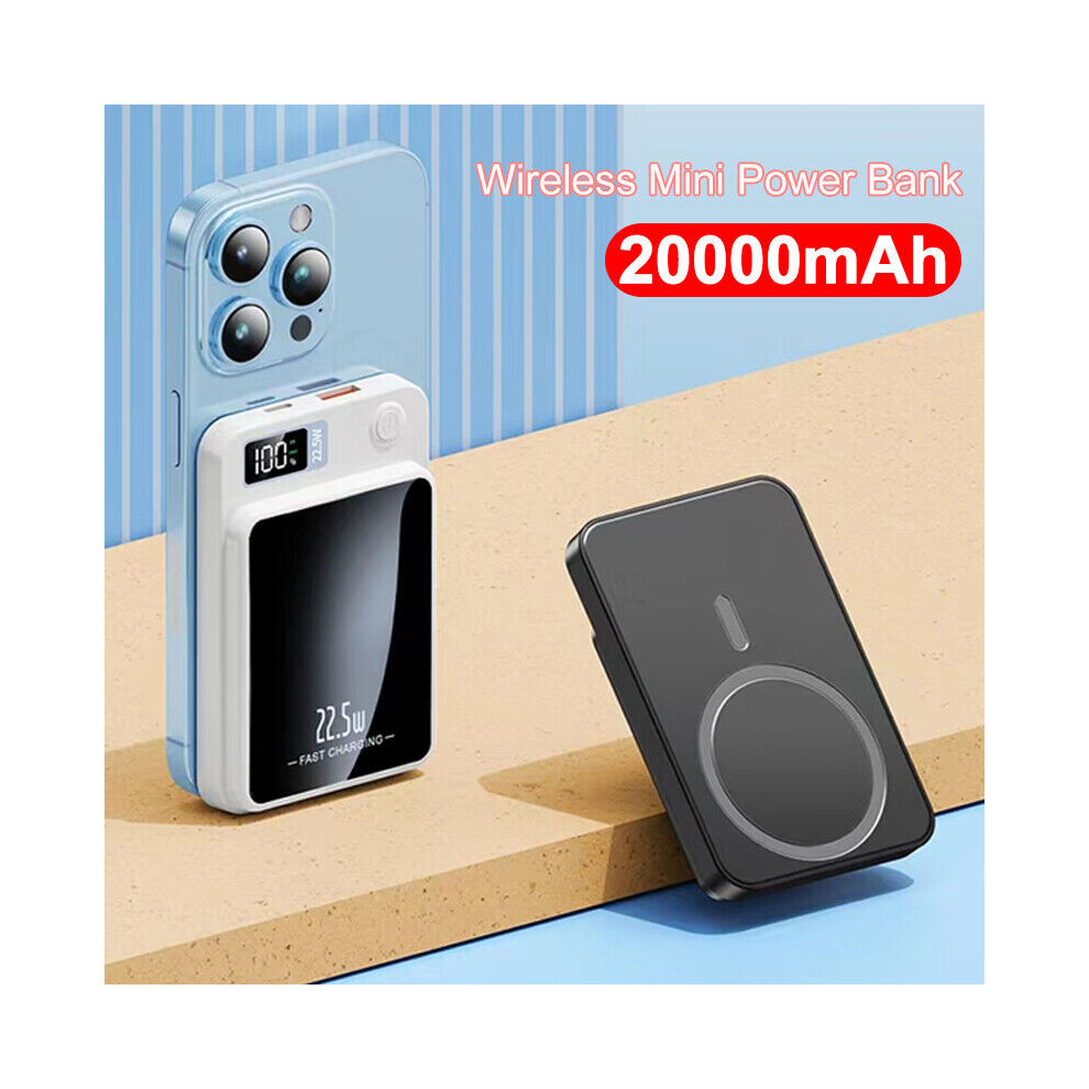 20000Mah Wireless Charger, Magnetic Power Bank With Pd Fast Charging, Foldable Stand, For Mobile Devices 9420858621591