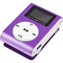Mini zenelejátszó beépített memóriakártyával, hordozható digitális audioeszköz LCD képernyővel, tartós anyagból készült alumínium