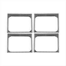 For 2004-2008 Carbon Fiber Car Door Pull Handle Cover Sticker Trim Acc