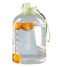 Stay-Hydrated Champion: Leak-proof, Bpa Free Gallon Water Bottle with Motivational Time Marker for Healthy Hydration