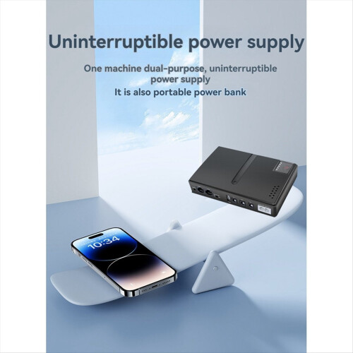 DC UPS Battery Backup Uninterruptible Power Supply 85‑265V Replaceable