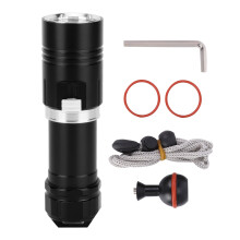 Linterna de buceo antichoque con atenuación continua, chip LED L2, resistente al agua IPX8, alto brillo (más de 10000 lúmenes), linterna