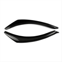 Car Front Headlight Eyebrow Head Light Eyelid Carbon Fiber Trim for Fi