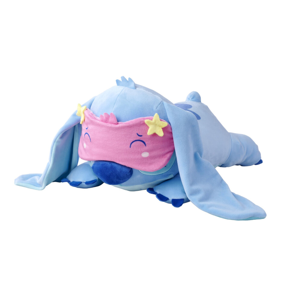 Simba Disney Snuglets Wellbeing 40Cm Plush Toy Stitch Lying Down
