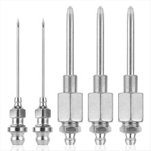 5Pcs Grease- Needle Nozzle Kit,3 Dispensers&2 Injector Needles,GreaseG