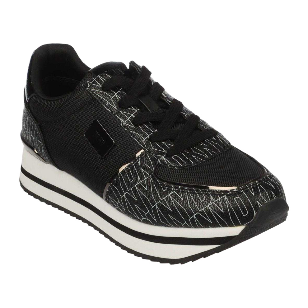 Dkny Womens/Ladies Davie Lace Up Trainers Black