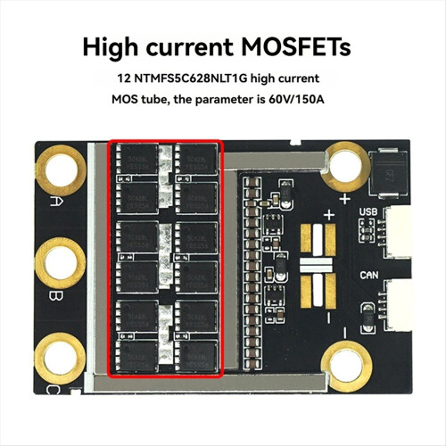 Mini V6.8 100A Brushless Motor Controller with Heatsink for Diy Scoot