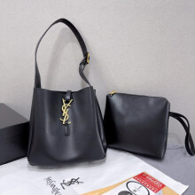 (Black) Bucket bag hand crossbody shoulder bag