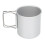 Udendørskrus med foldbart håndtag, holdbart aluminium til sikker og sund camping 5