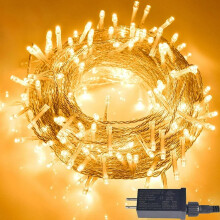 Extendable LED String Lights for Indoor and Outdoor Decor, Low Voltage Plug for Safe Usage, Super-Long for Wider Coverage