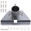 Dachmontageplatte, Mastfuß, Satellitenantenne, Wandantenne, Pip 2