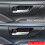 Car Inner Pull Handle Trim Frame Sticker Door Bowl Panel Cover Carbon 5