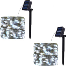Elegante LED-lichtjes, waterdichte buitenverlichting met timer voor tuin, erf en meer (meerkleurige kerstverlichting)