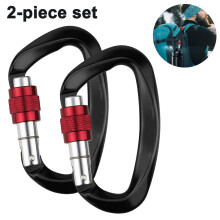 Heavy-Duty Screwgate Locking Carabiner, Ultra-Light And Compact, Aircraft-Grade Aluminum Alloy For Camping