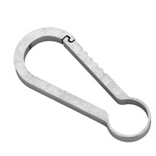 Lifetime Use, Heavy Duty Carabiner Key Clip with Quick Release Hooks for Travel, Backpacking, and Key Organization