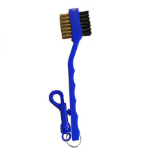 Spazzola professionale per mazze da golf con pulitore per scanalature, design a doppia setola per una pulizia accurata e impugnatura antiscivolo,