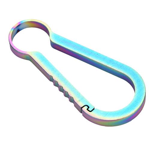 Classic Shape Carabiner, Exquisite Grinding Technology For Smooth Surface One-hand Operation 2