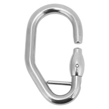 Stainless Steel Carabiner Hook Quick Release Spring Snap Dual Purpose Cold And Hot Durable Rope Connector High Strength Fastening Tool For Climbing Ba
