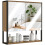 Homcom (Brown) HOMCOM Industrial Bathroom Cabinet with 2 Mirrored Doors Open Shelf 2