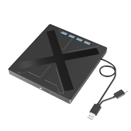 7 in 1 USB 3.0 CD DVD Burner Type C External Optical Drive Hub Portabl