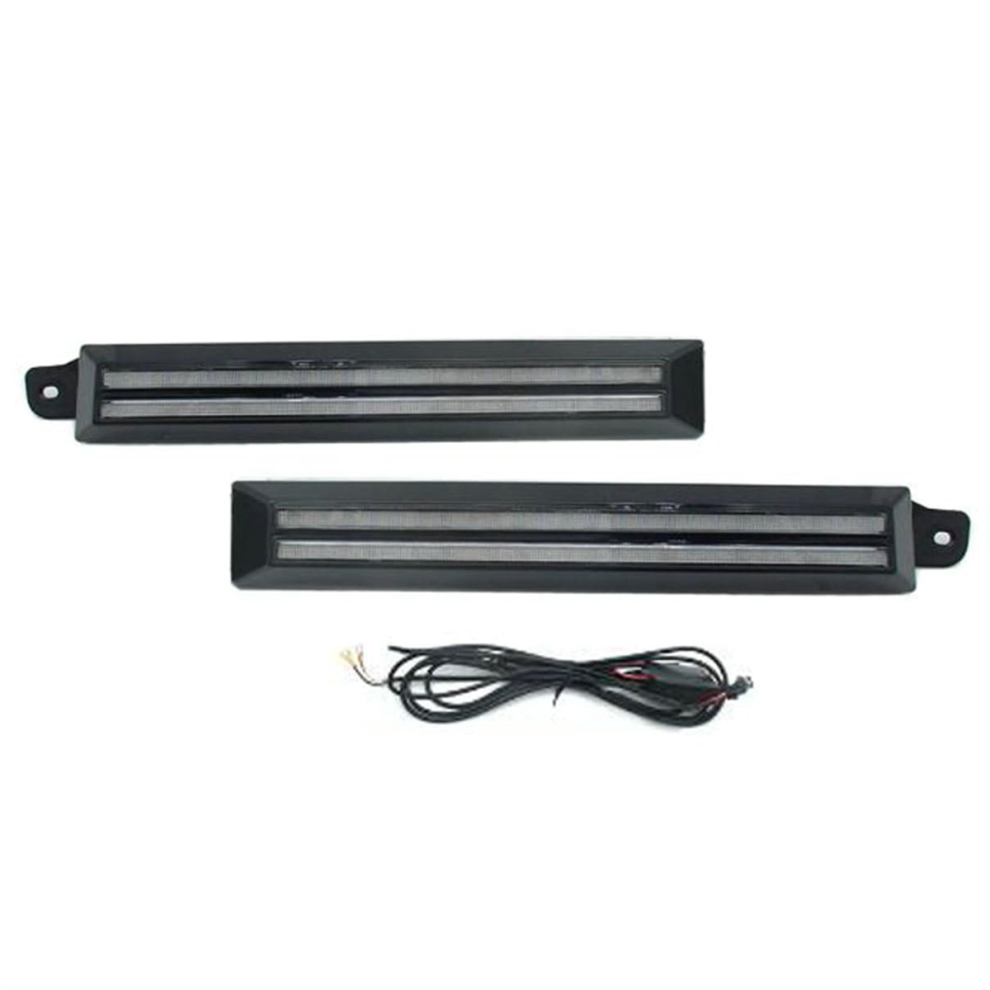 Led Daytime Running Lights Fog For 1996-2002 Sequential Turn Sig Amber 4852424155226