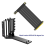 Industrial PCIE4.0 X16 Riser Cable Extension Graphics Card Holder Vert 6
