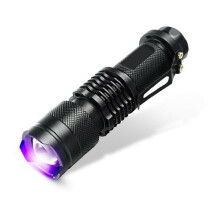 Cree3W365nm UV-lommelygte, højtydende LED-ultraviolet bølgelængdelommelygte til urindetektor for kæledyr og pletdetektion, sort lys med bærbar