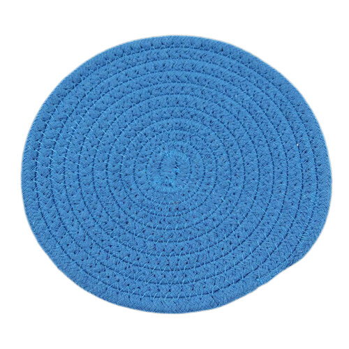 1/3pcs Cotton Thread Woven Coaster Round Placemats Thicken-7