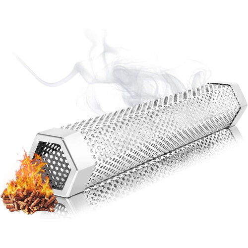 Barbecue Wonder: Σωλήνας καπνίσματος pellet από ανοξείδωτο ατσάλι για ζεστό ή κρύο