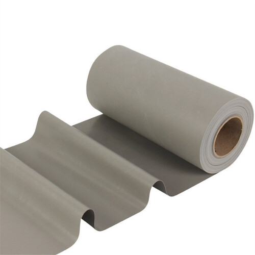 Insulating Silicone Cloth, 300mm Wide Grey Soft No Adhesive Backing Th