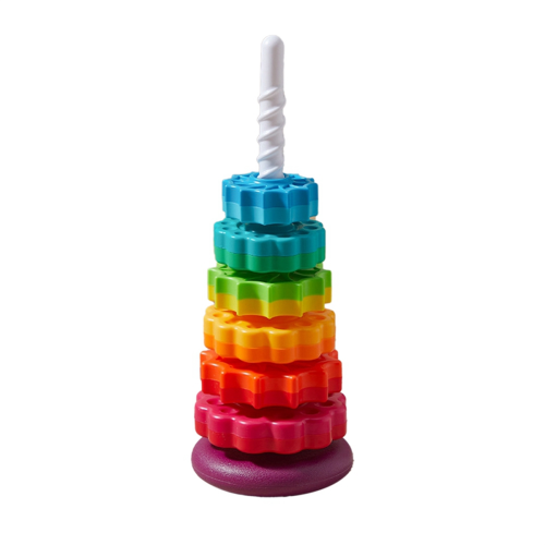 Rainbow Circle Stacker Montessoritoy is Suitable for Children Aged 1-3